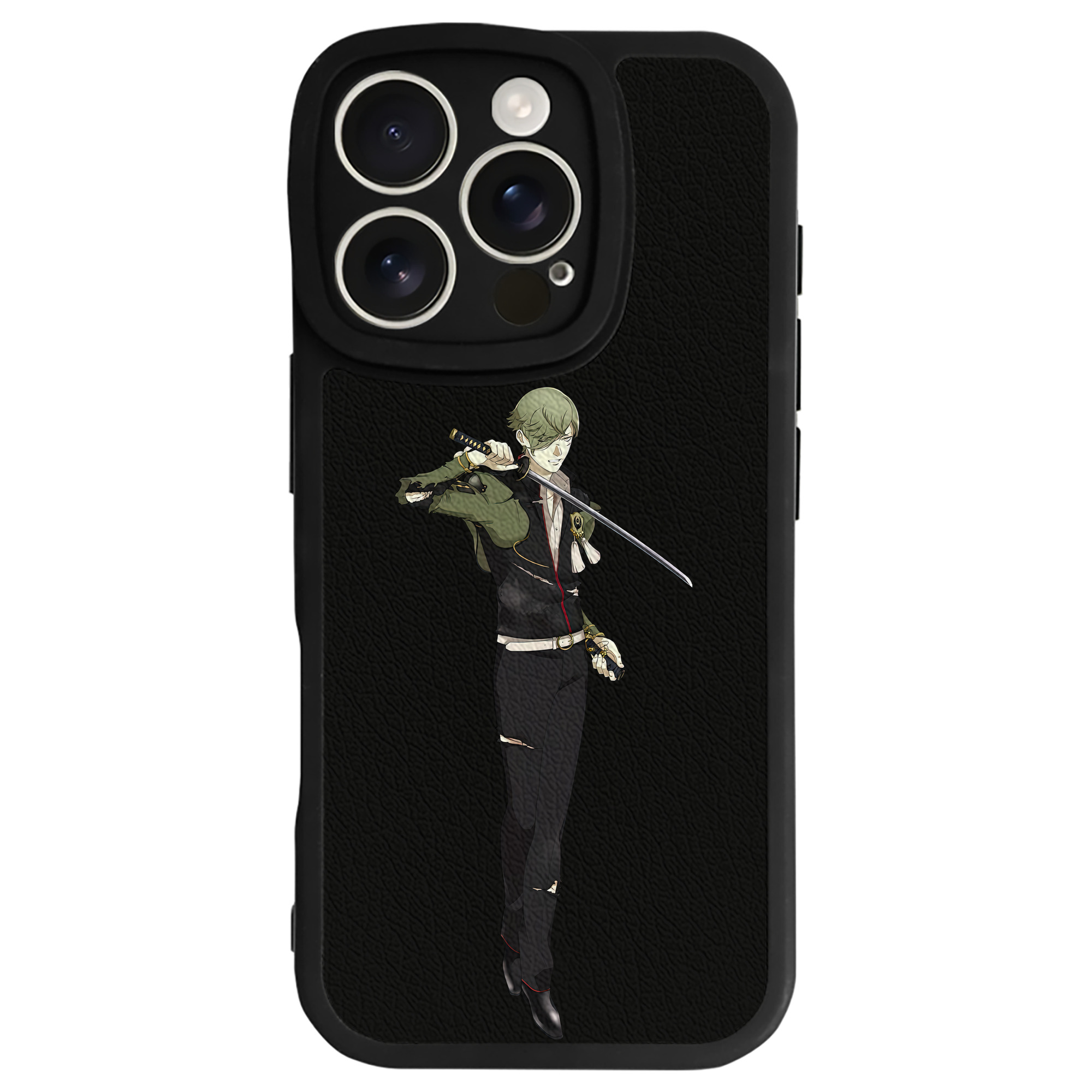 （画像用） 刀剣乱舞 Touken Ranbu 【iPhone 16シリーズ対応】シリコンスマホケース（レザー調） 材質：シリコン